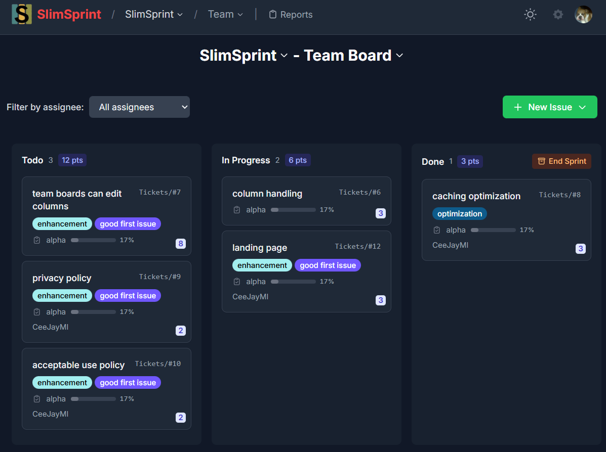 SlimSprint - Lightweight Agile Project Management for GitHub Teams and ...